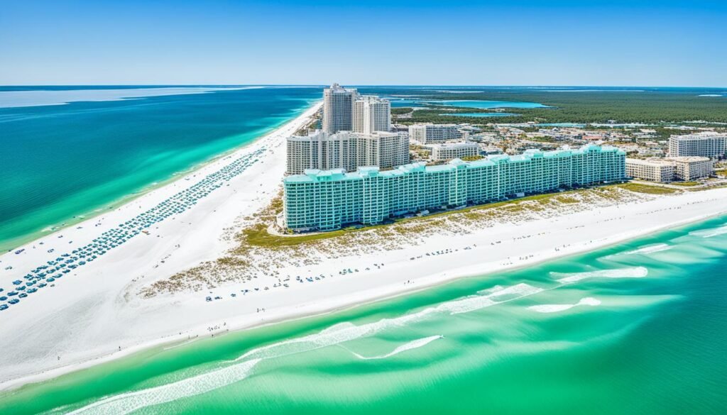 Emerald waters of Navarre Beach