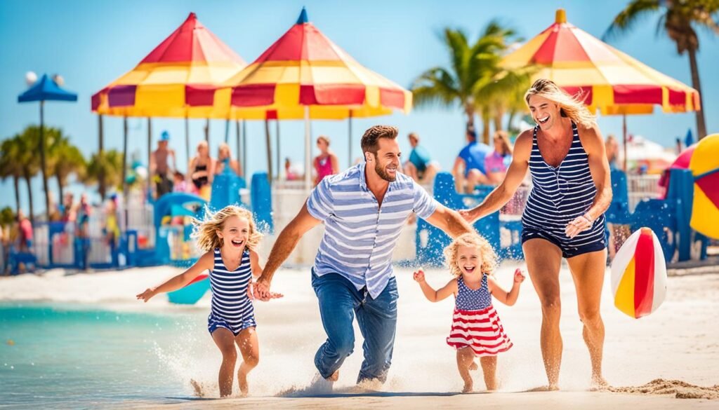 Family beach vacation in Hollywood Florida