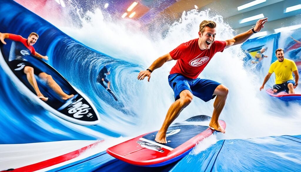 FlowRider indoor surfing