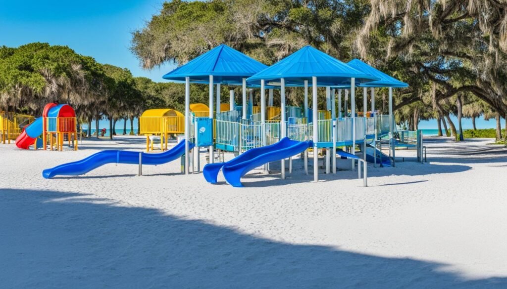 Fort De Soto Park beach facilities for families