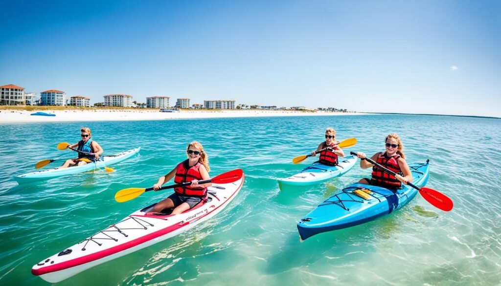 Kayaking and paddleboarding in Navarre Beach