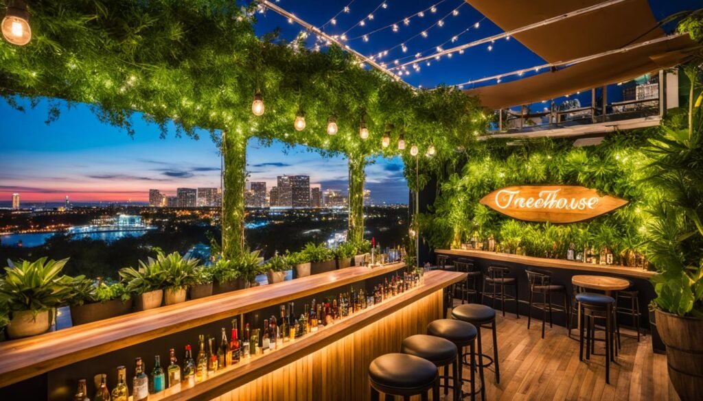 Treehouse rooftop bar