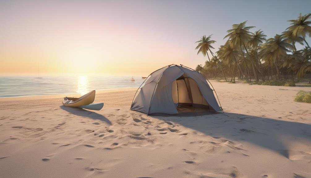 beach camping central florida