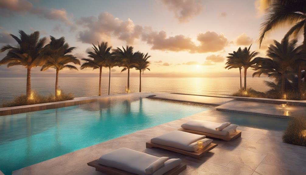 beachfront luxury pool equipped residences