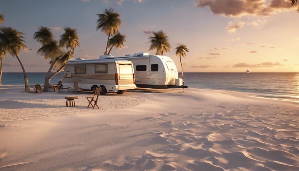 beachside premium camping destinations florida