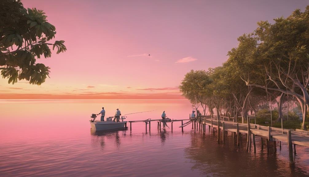 fishing area in frank brown park