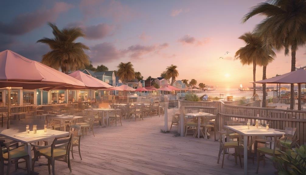 seaside dining and entertainment options