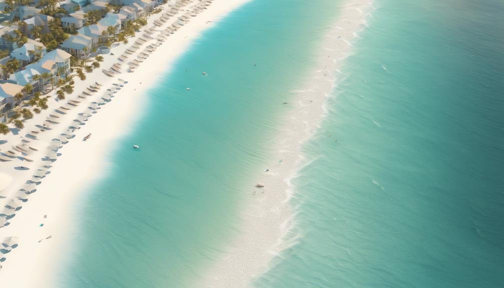 tranquil coastal community by the beach