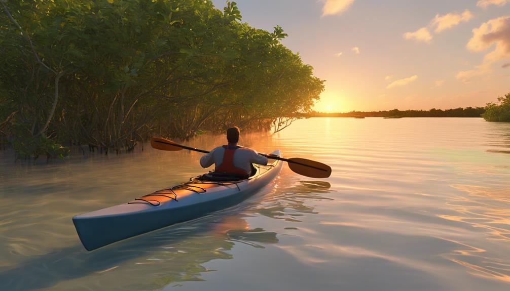 tranquil kayaking on tarpon bay