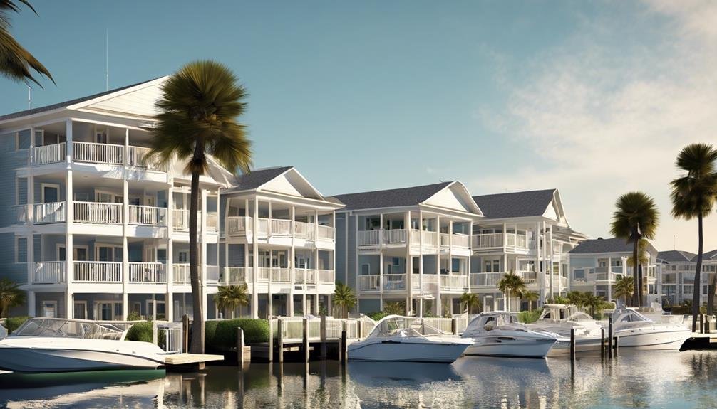 waterfront condominium boat slip access