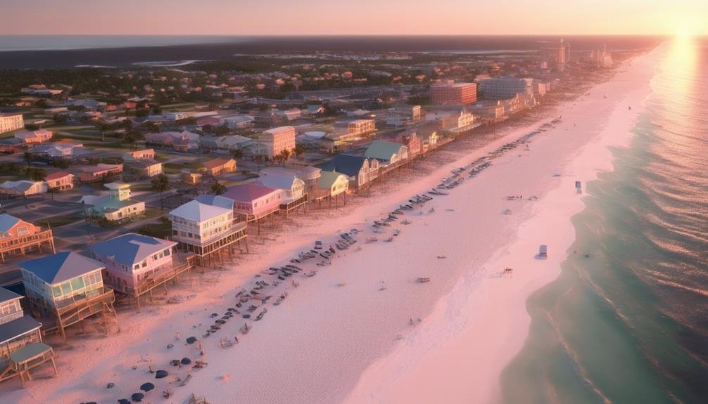 white sand beaches