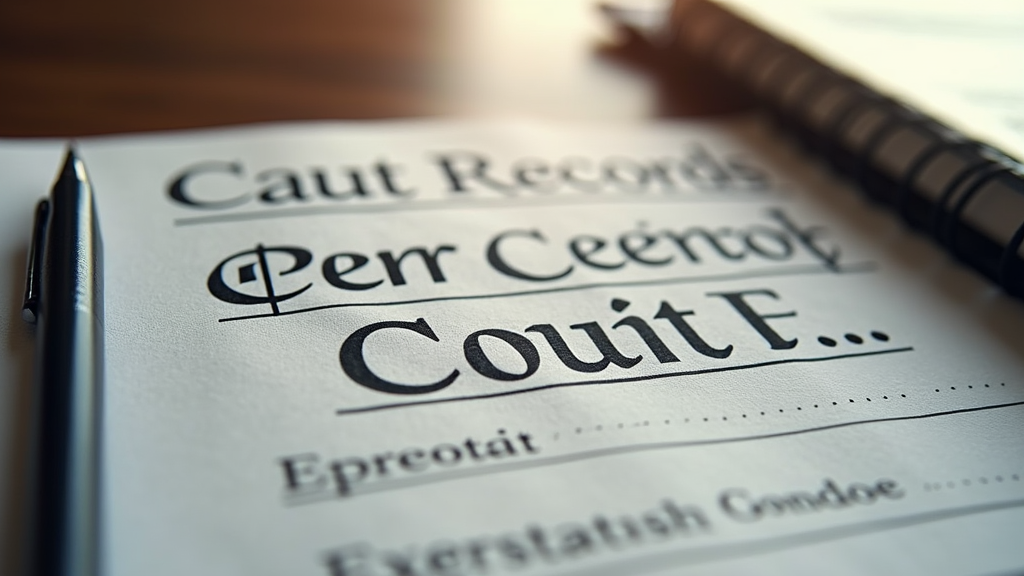 Essential Components in Palm Beach County Court Records